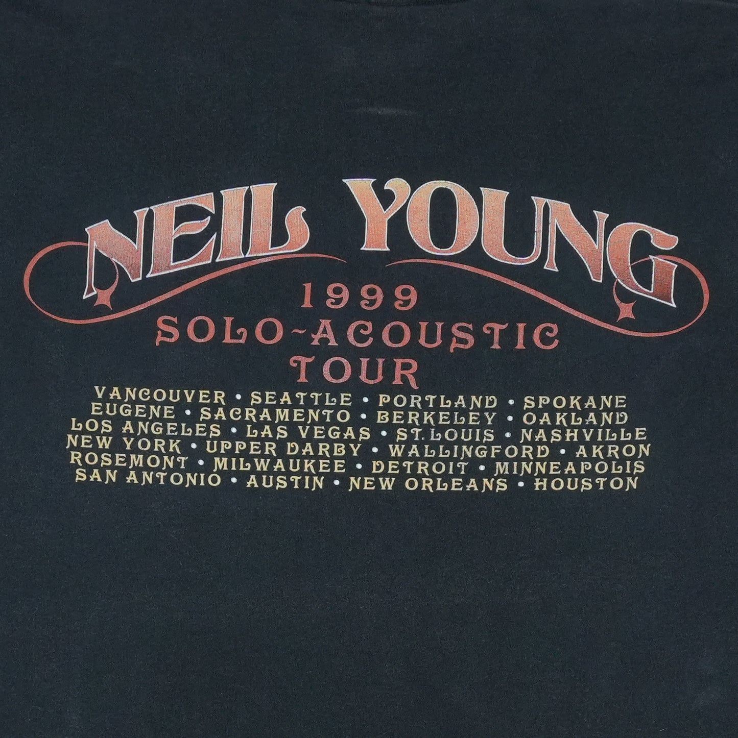 1999 Neil Young Acoustic Tour Shirt