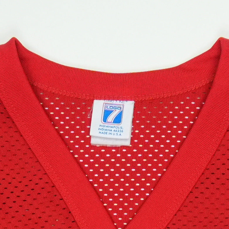 1990s Joe Montana Kansas City Chiefs Football Jersey Detail