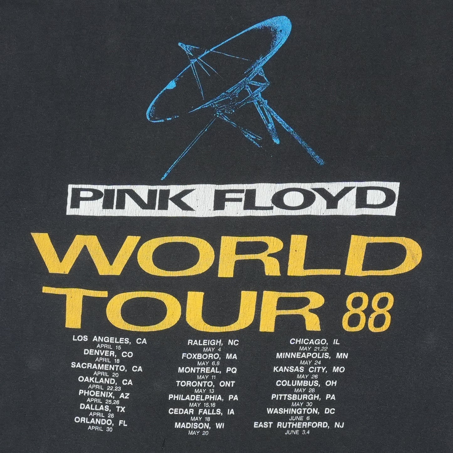 1987 Pink Floyd Momentary Lapse Of Reason Tour Shirt