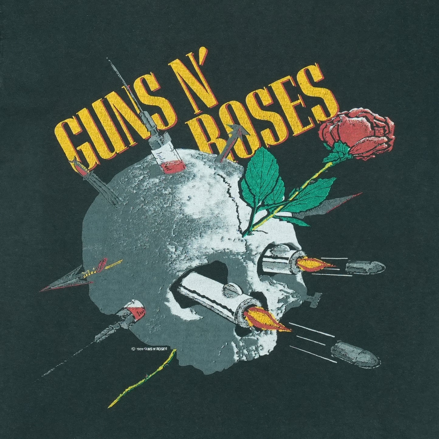 1988 Guns N Roses Appetite For Destruction Japan Tour Shirt