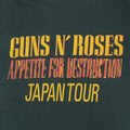 1988 Guns N Roses Appetite For Destruction Japan Tour Shirt
