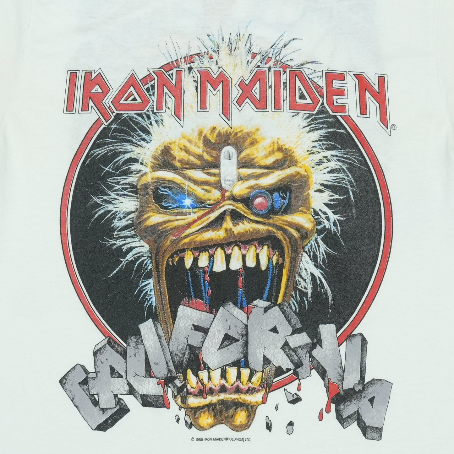 1988 Iron Maiden California Tour Shirt