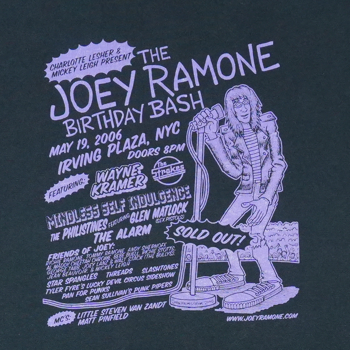 2006 Joey Ramone Birthday Bash Shirt