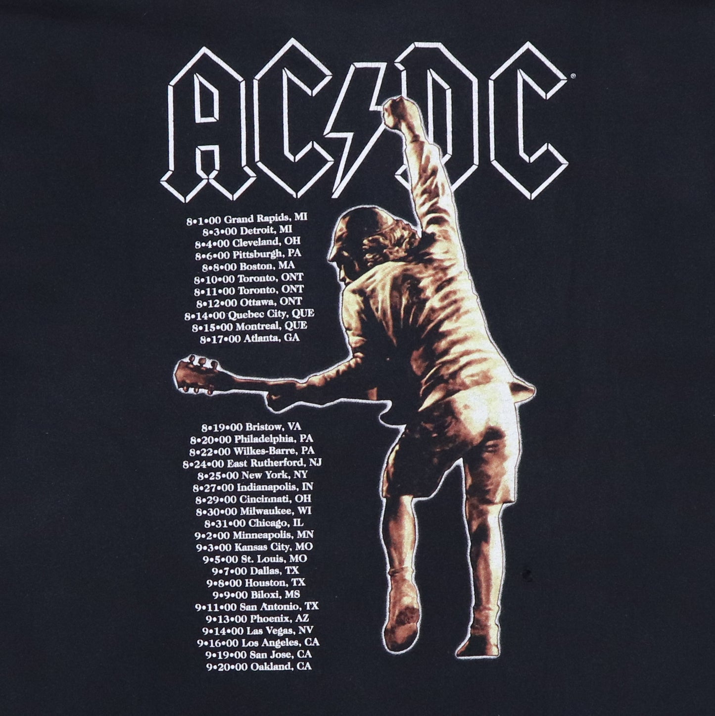 2000 ACDC Stiff Upper Lip Tour Shirt