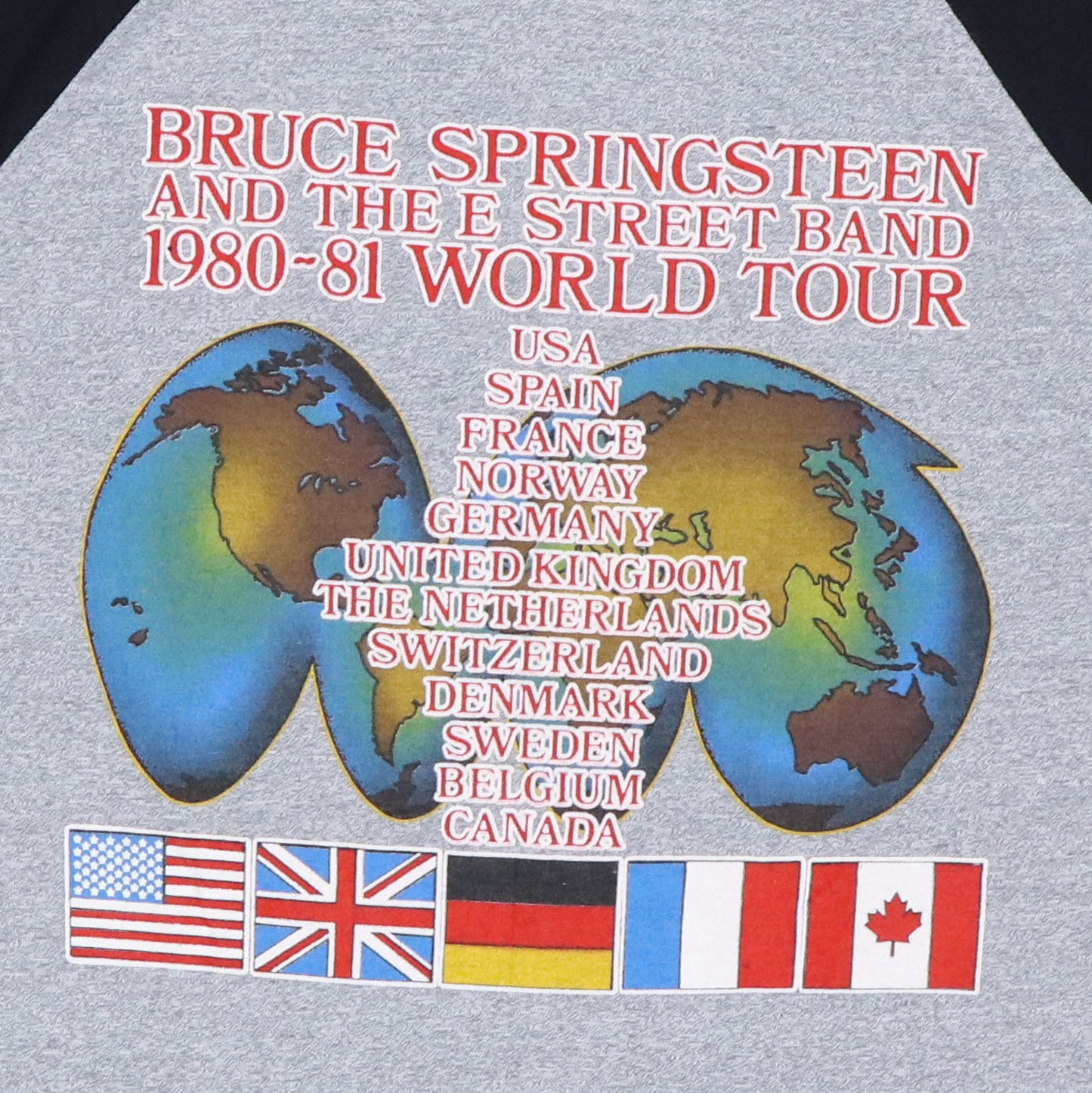 1980 Bruce Springsteen E Street Tour Jersey Shirt