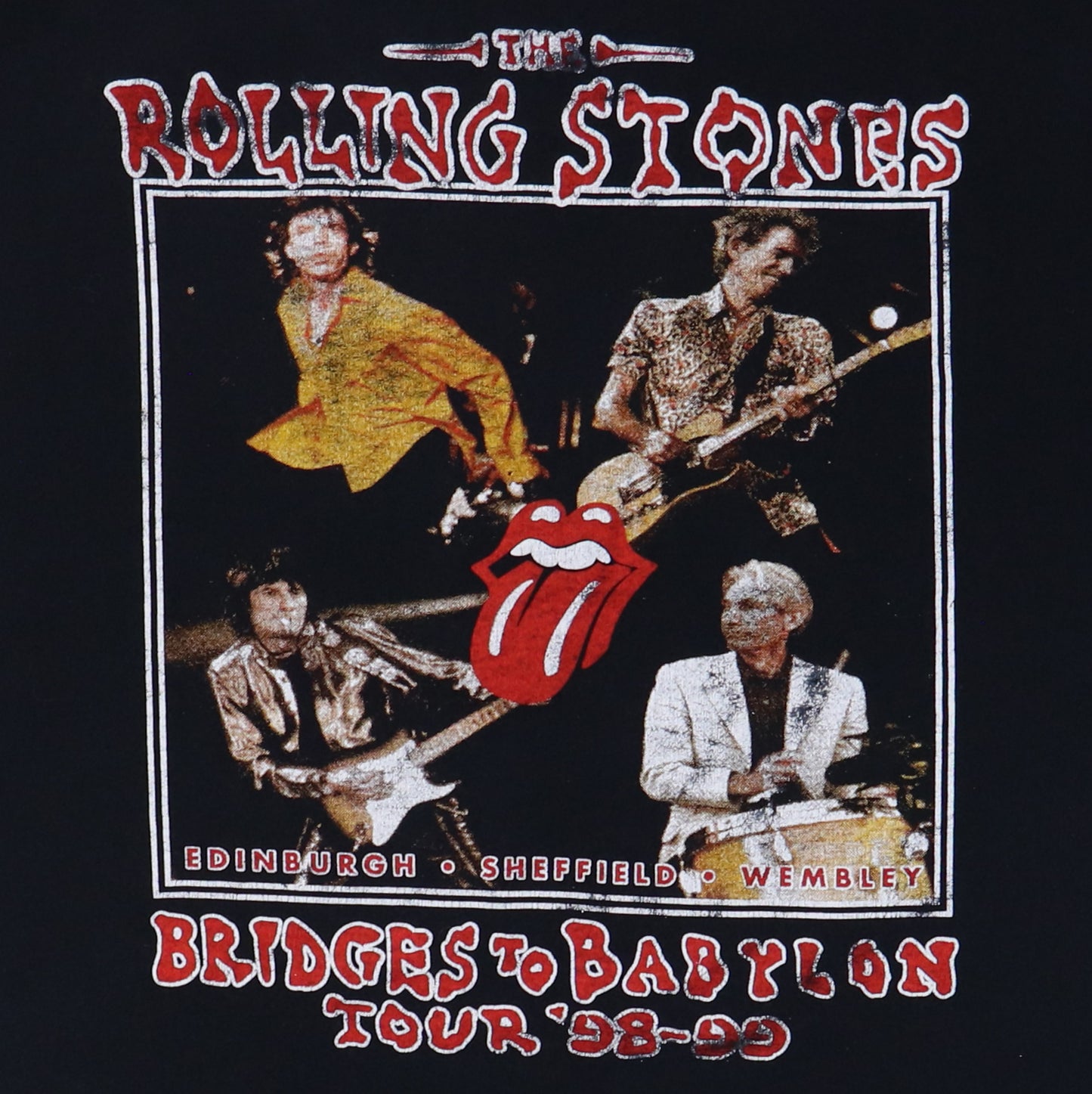 1998 Rolling Stones Bridges To Babylon Tour Shirt