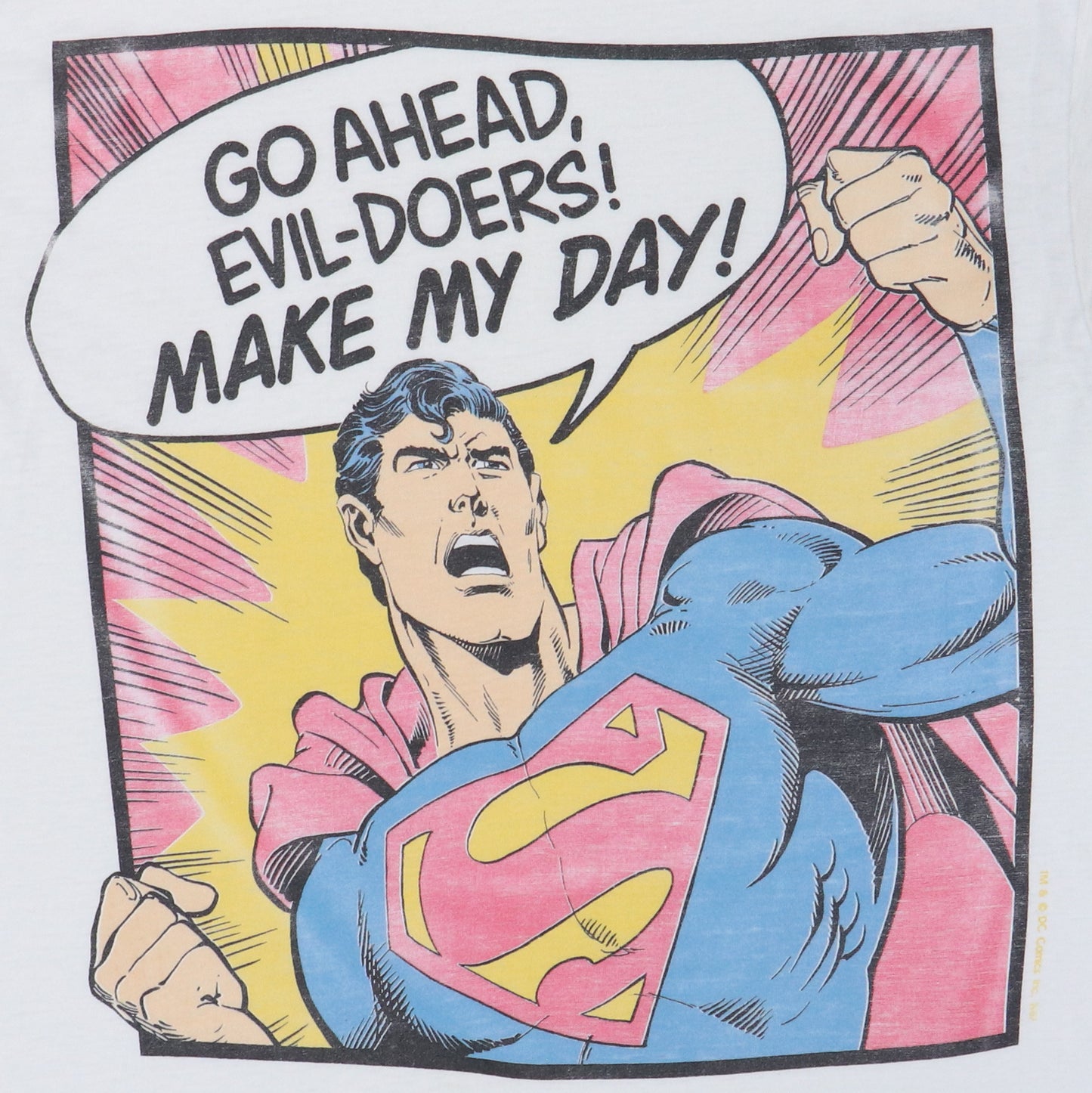 1980s Superman Make My Day DC Comics Shirt