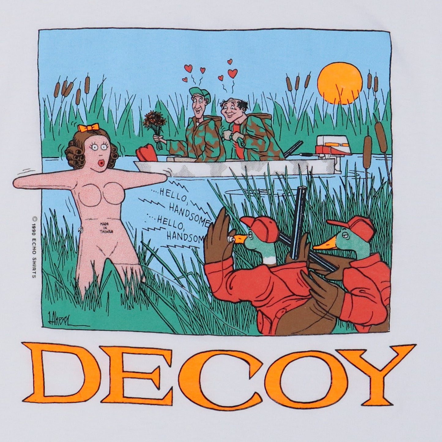 1990s Decoy Hunter Blow Up Doll Shirt