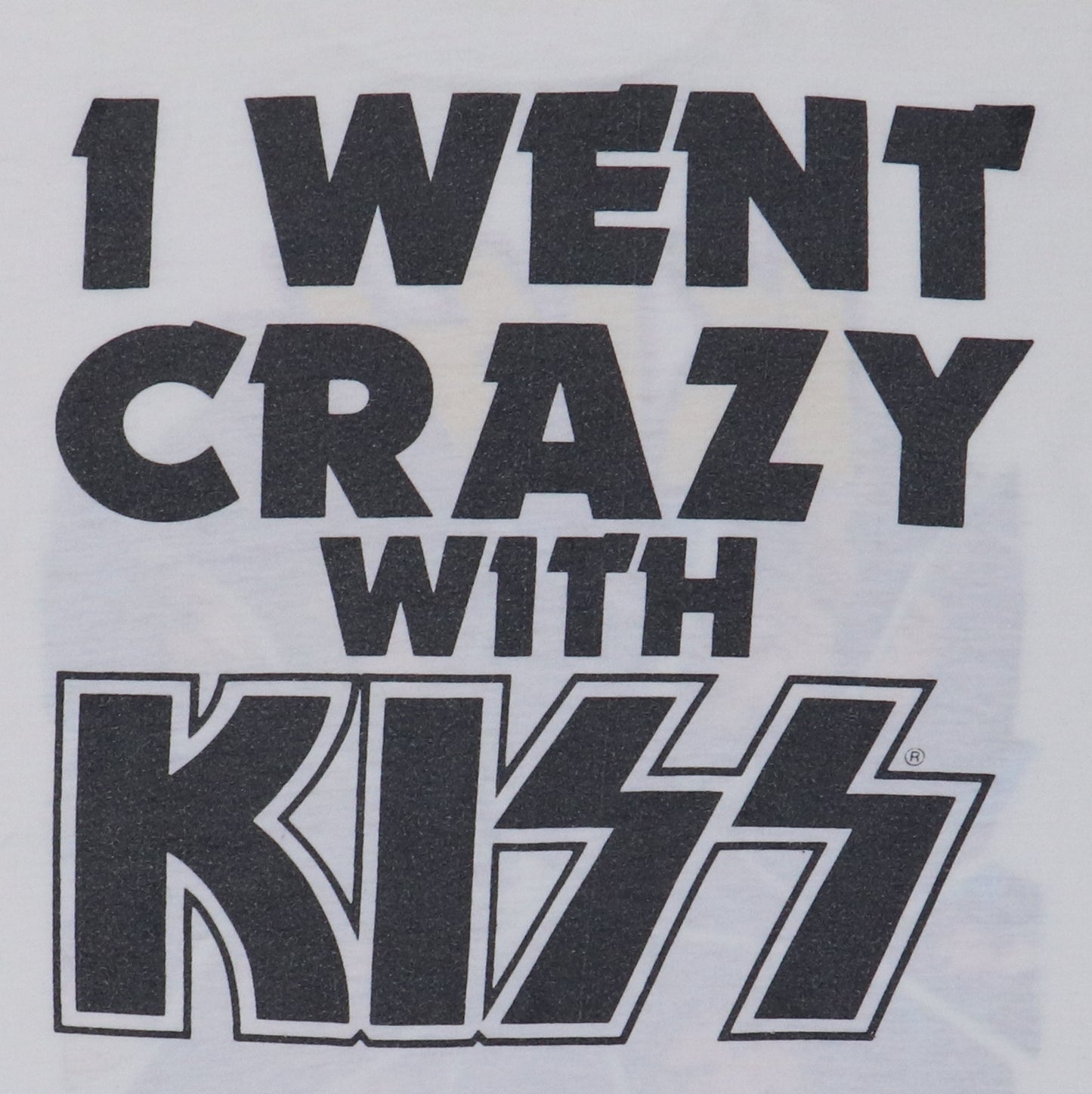 1987 Kiss I Went Crazy With Kiss Tour Shirt