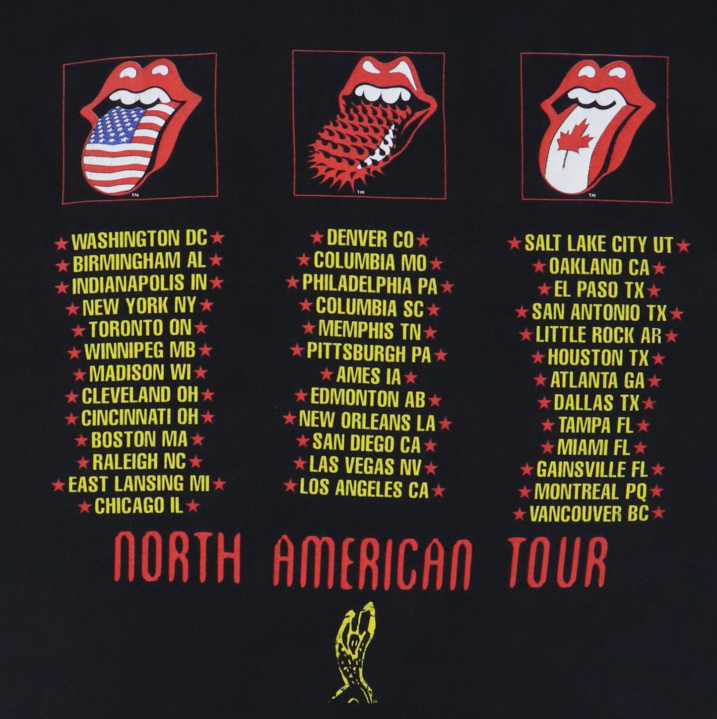 1994 Rolling Stones Voodoo Lounge Tour Shirt