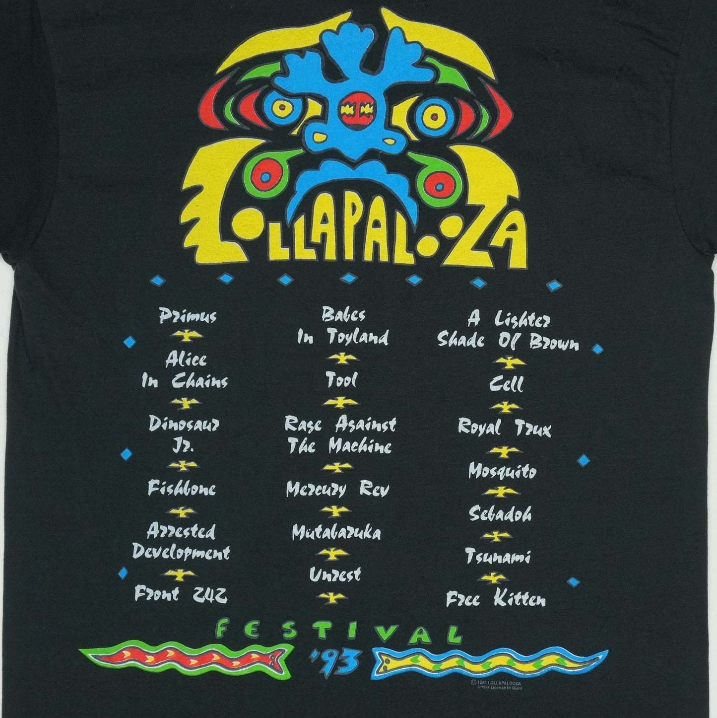 1993 Lollapalooza Festival Concert Shirt