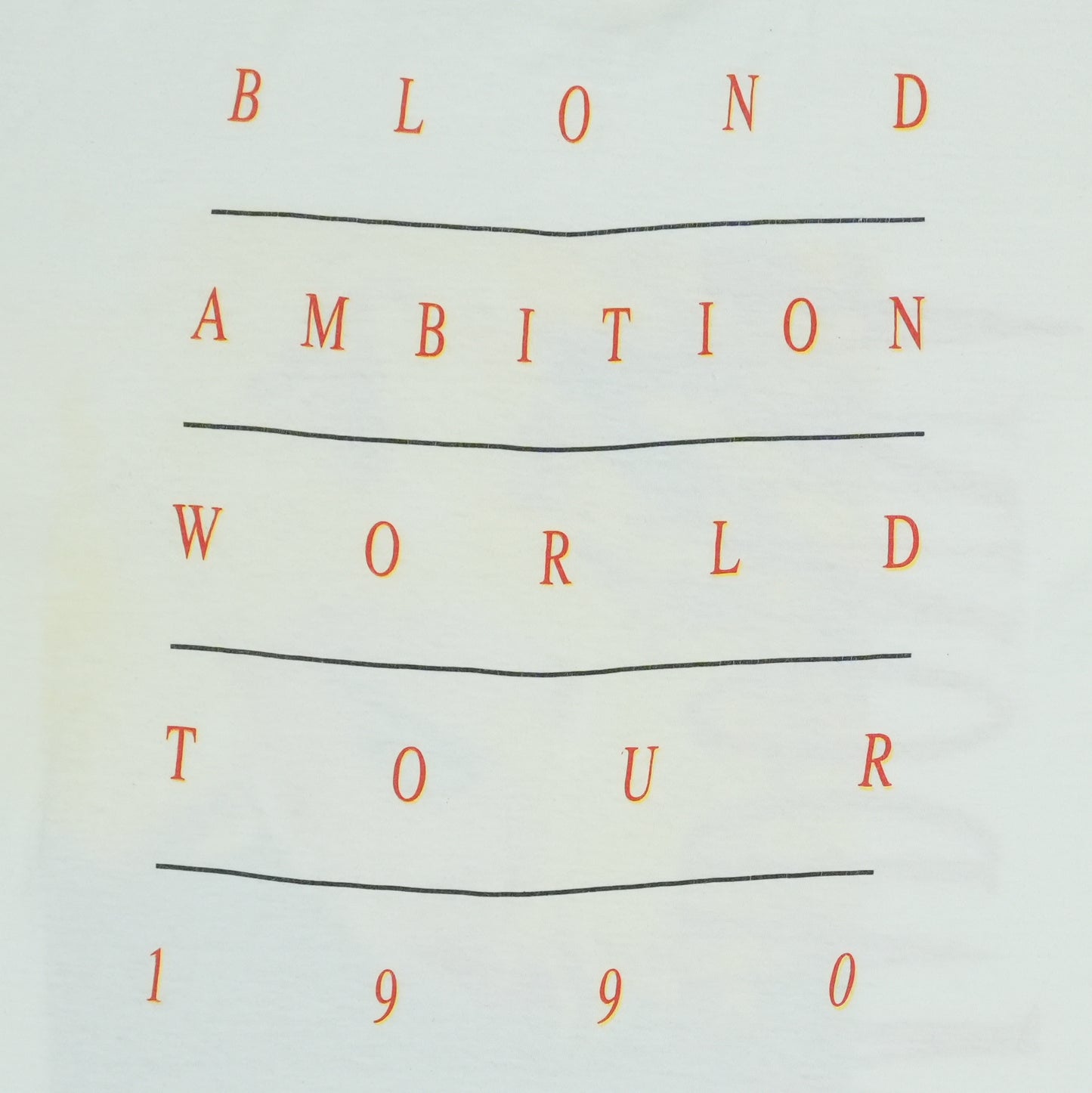 1990 Madonna Blond Ambition World Tour Shirt