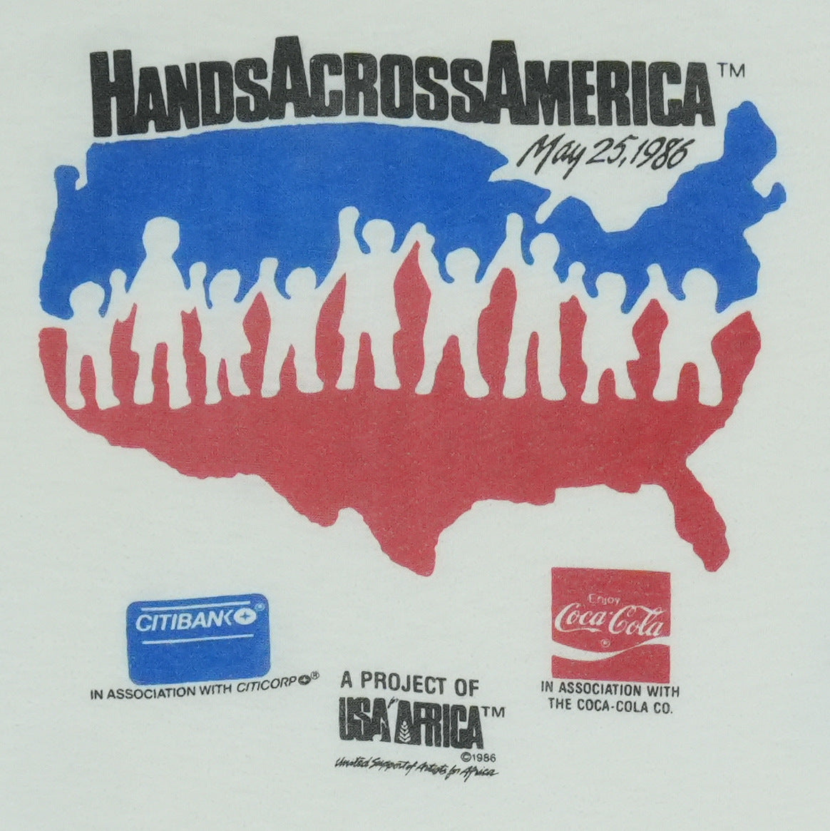 1986 Hands Across America Shirt