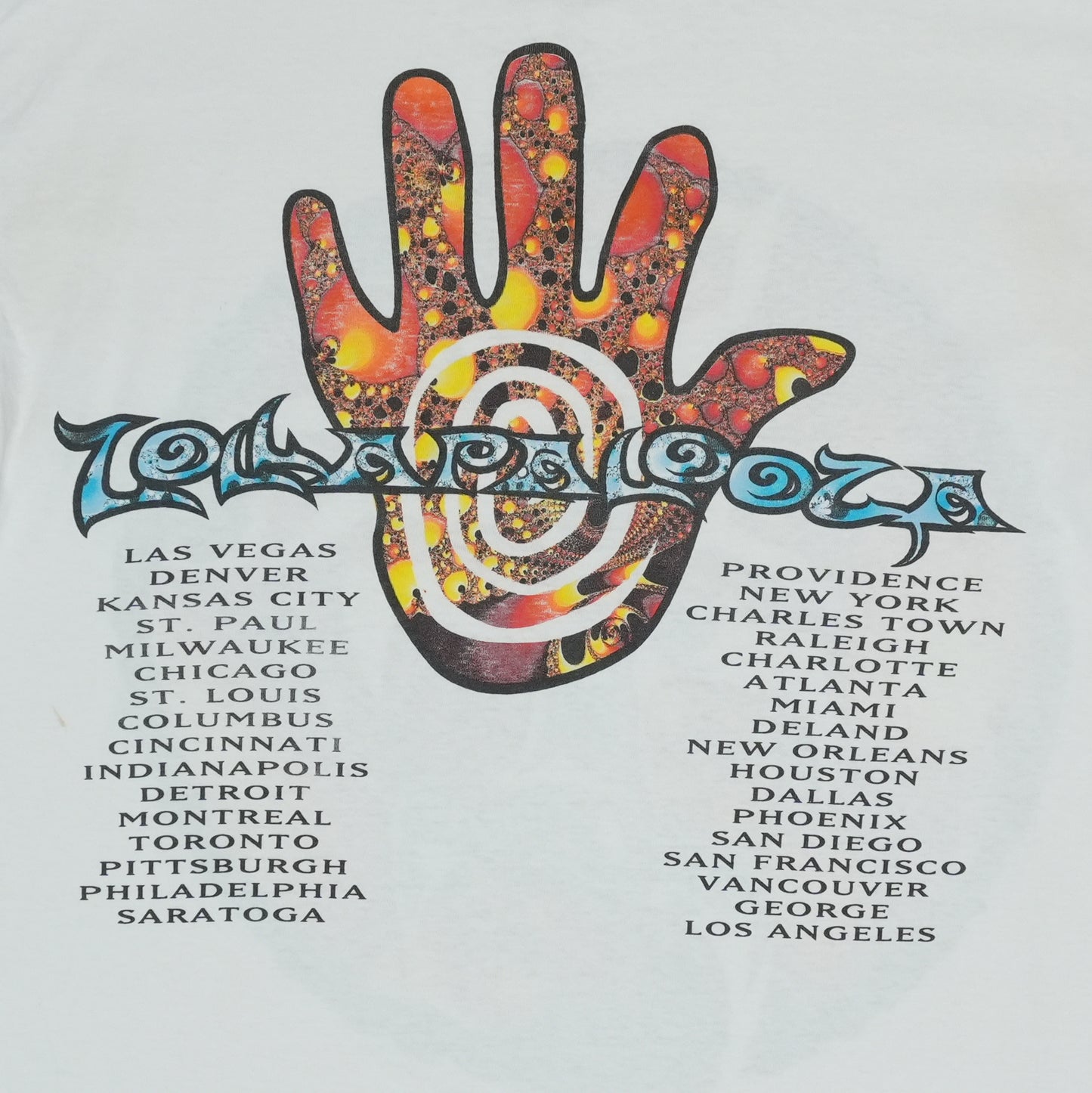 1994 Lollapalooza Music Festival Tour Shirt