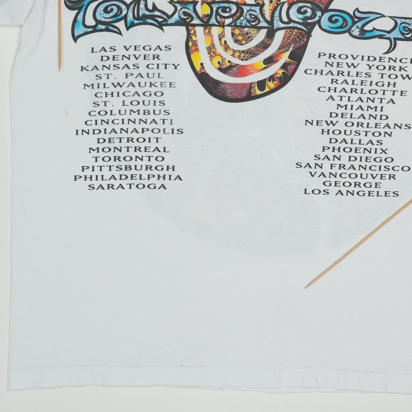 1994 Lollapalooza Music Festival Tour Shirt