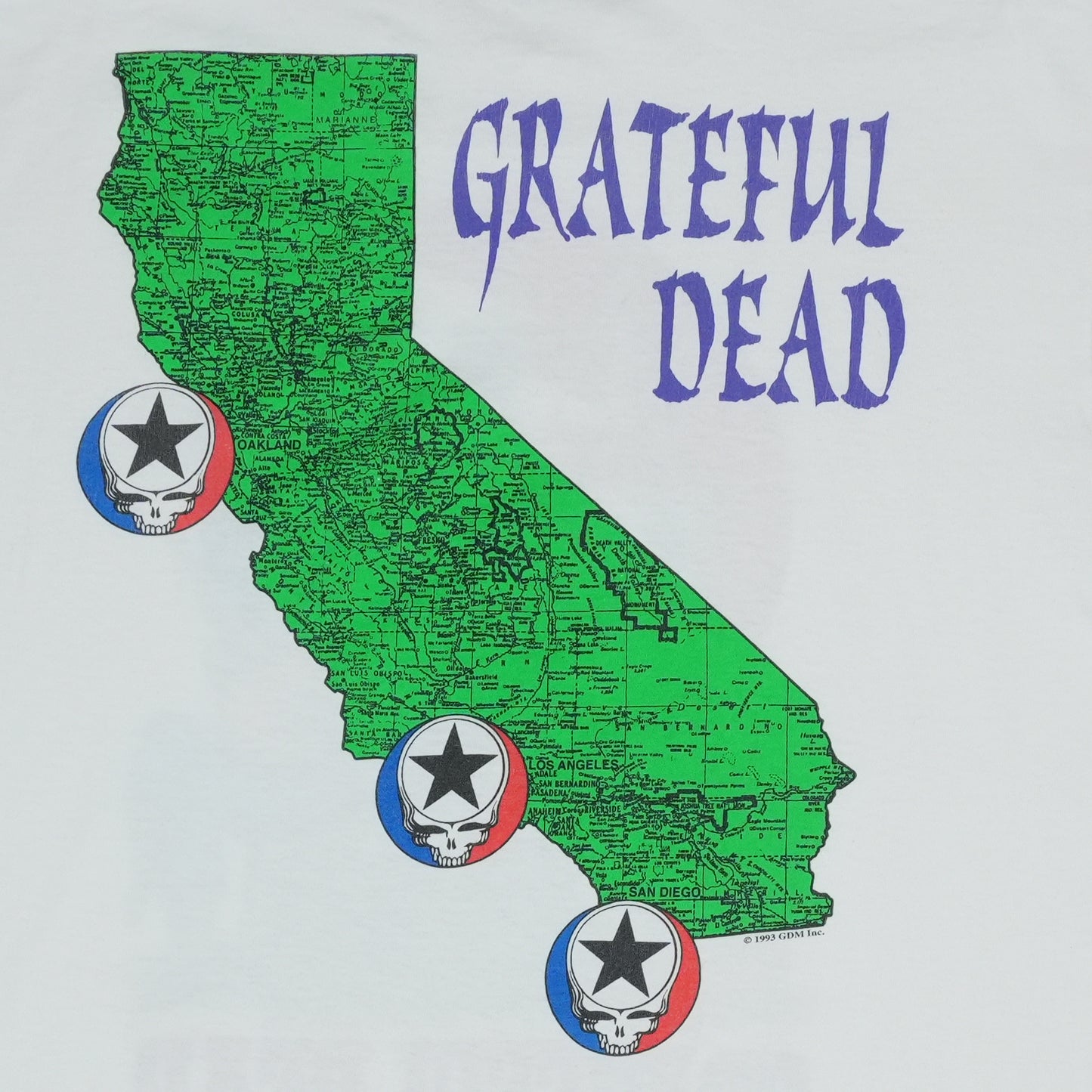 1993 Grateful Dead California Tour Shirt