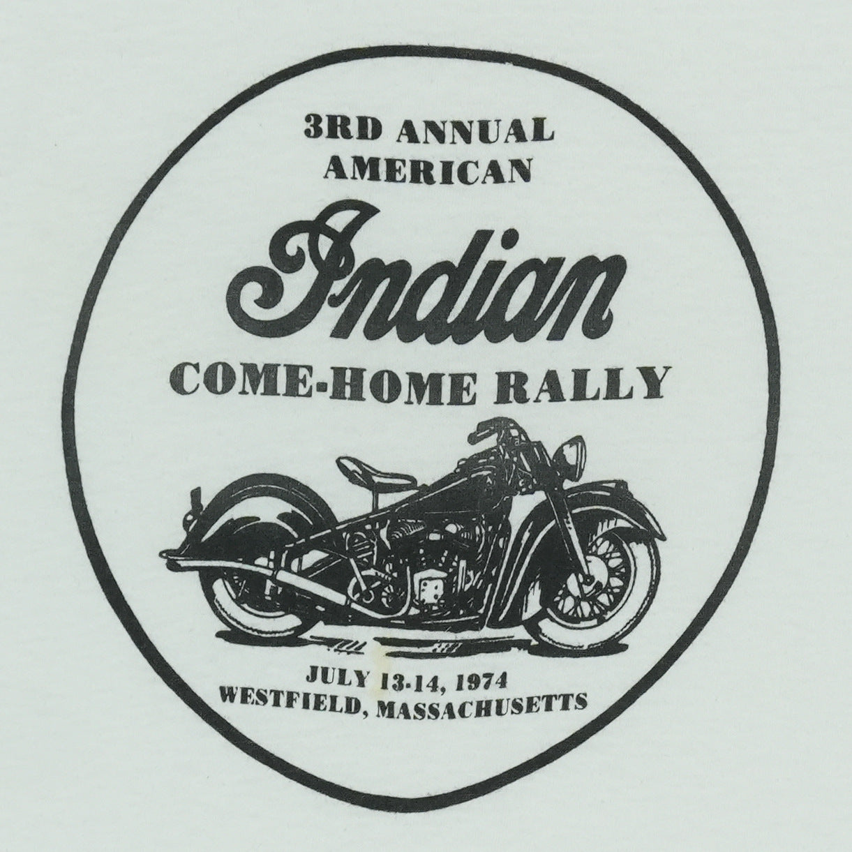 1974 Indian Motorcycles 3rd Annual Come Home Rally Shirt