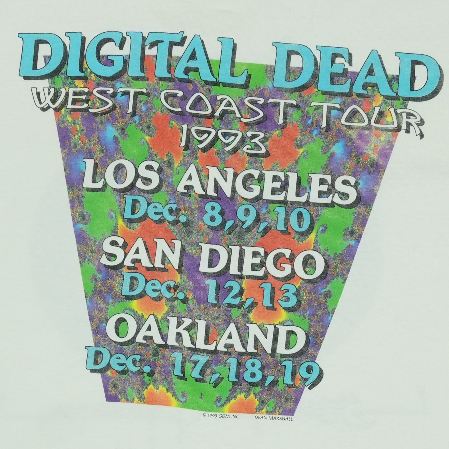 1993 Grateful Dead Steal Your Fractal Tour Shirt
