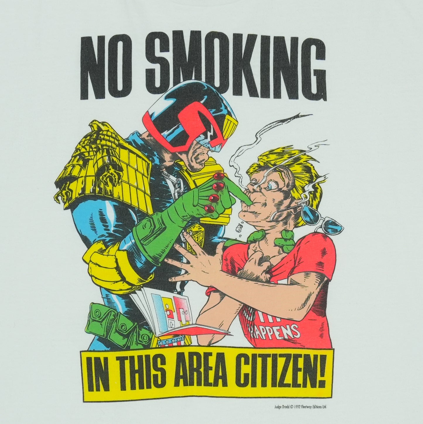 1990s Judge Dredd No Smoking Citizen Shirt