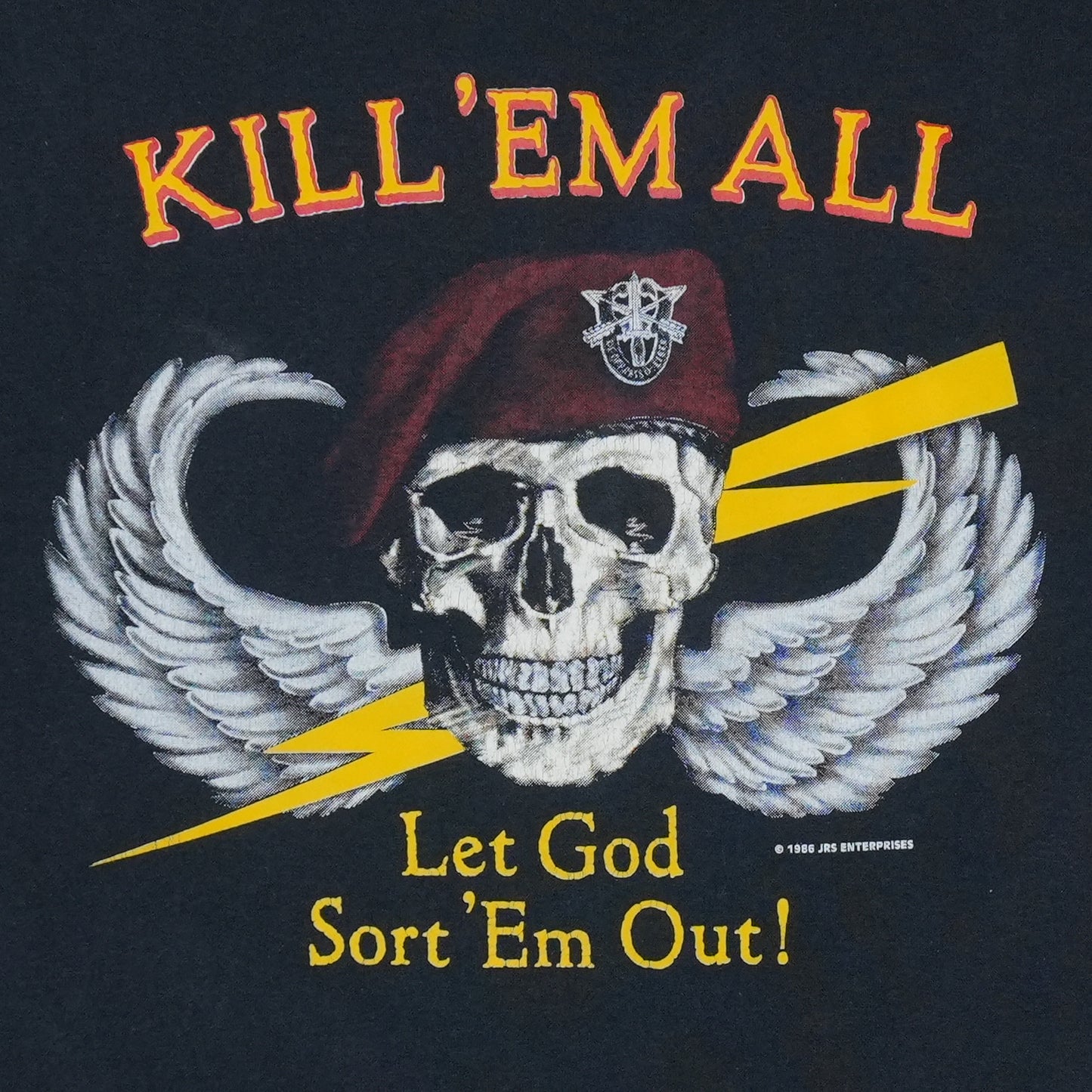1986 Kill Em All Let God Sort Em Out Shirt