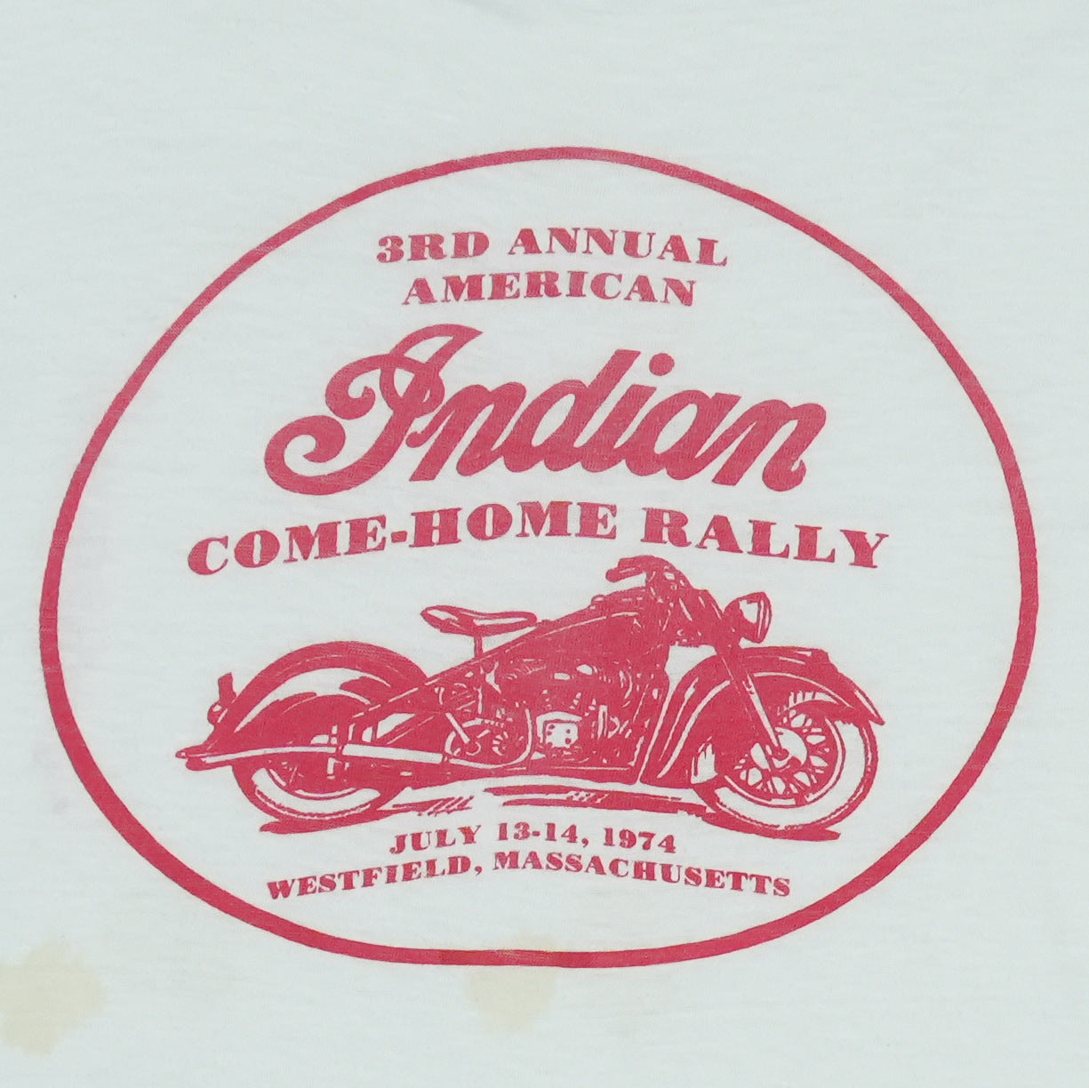 1974 Indian Motorcycles 3rd Annual Come Home Rally Shirt