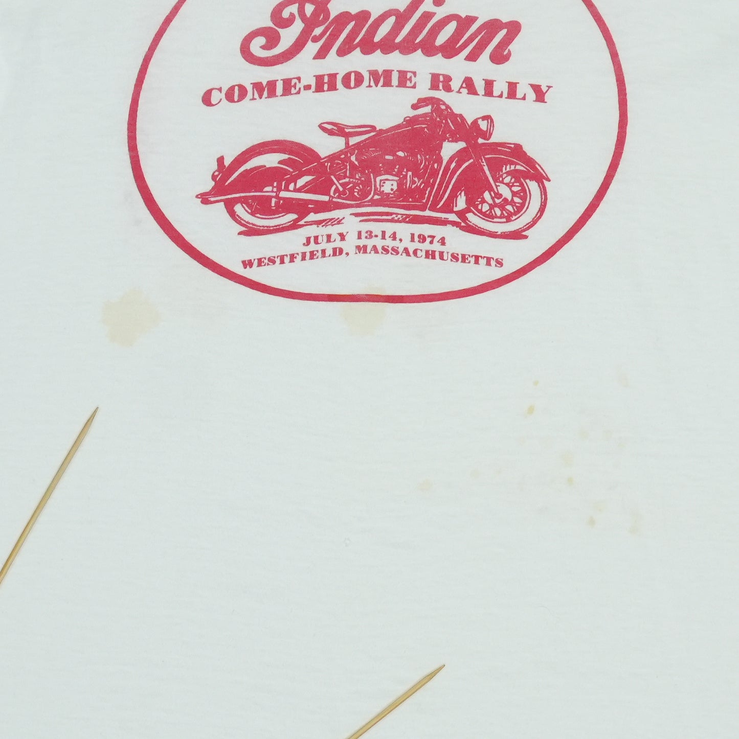 1974 Indian Motorcycles 3rd Annual Come Home Rally Shirt