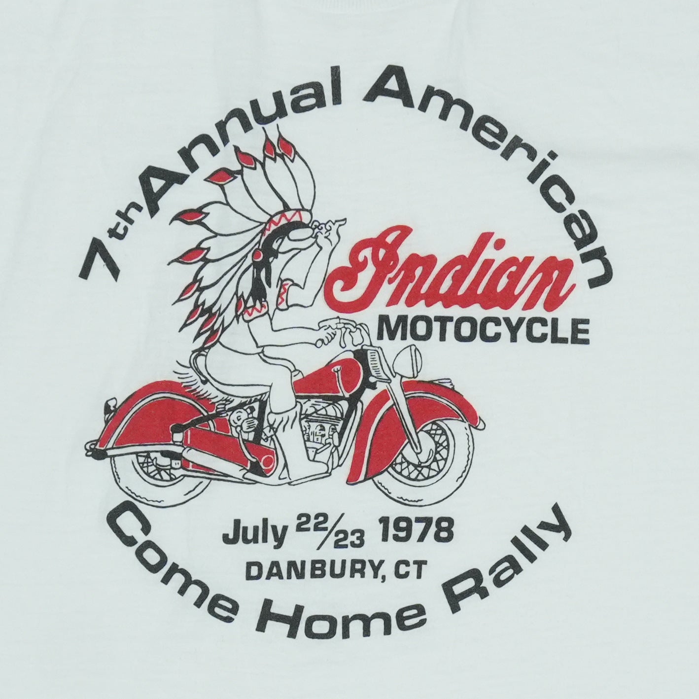 1978 Indian Motorcycles 7th Annual Come Home Rally Shirt