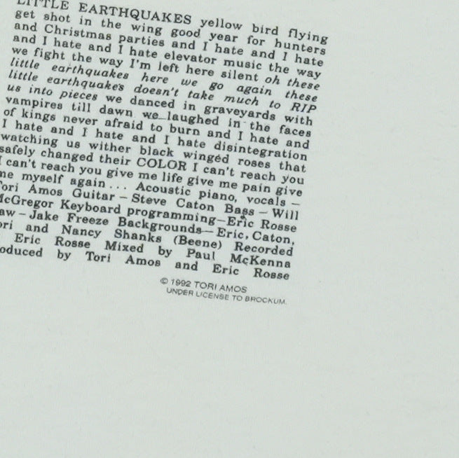 1992 Tori Amos World Tour Shirt