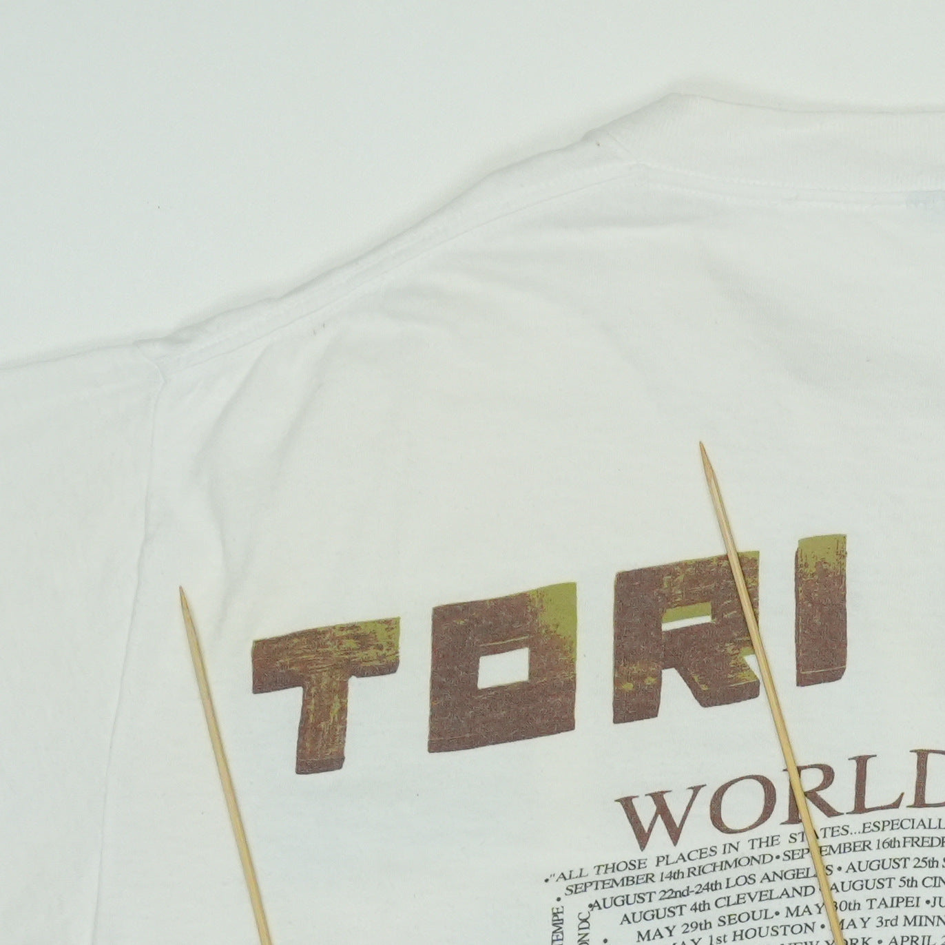 1992 Tori Amos World Tour Shirt