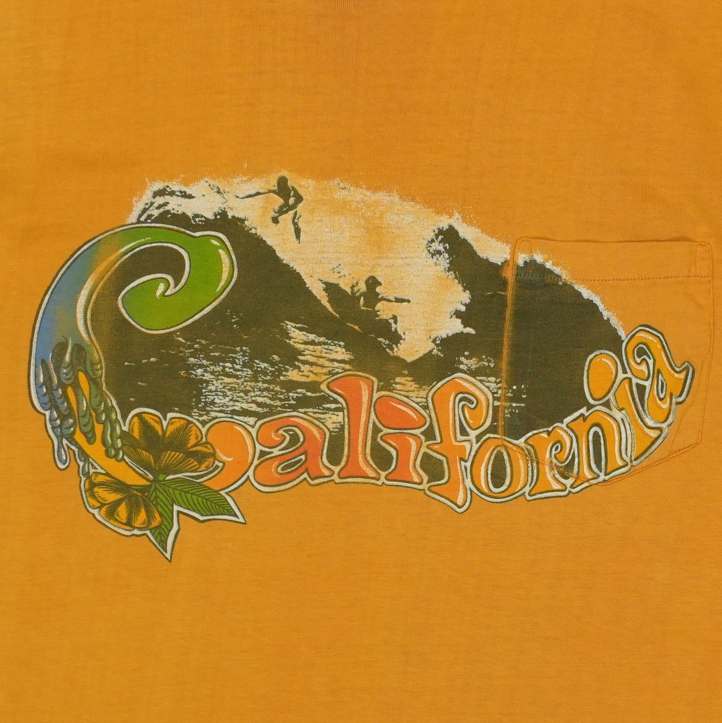 1970s California Surfing Pocket Shirt