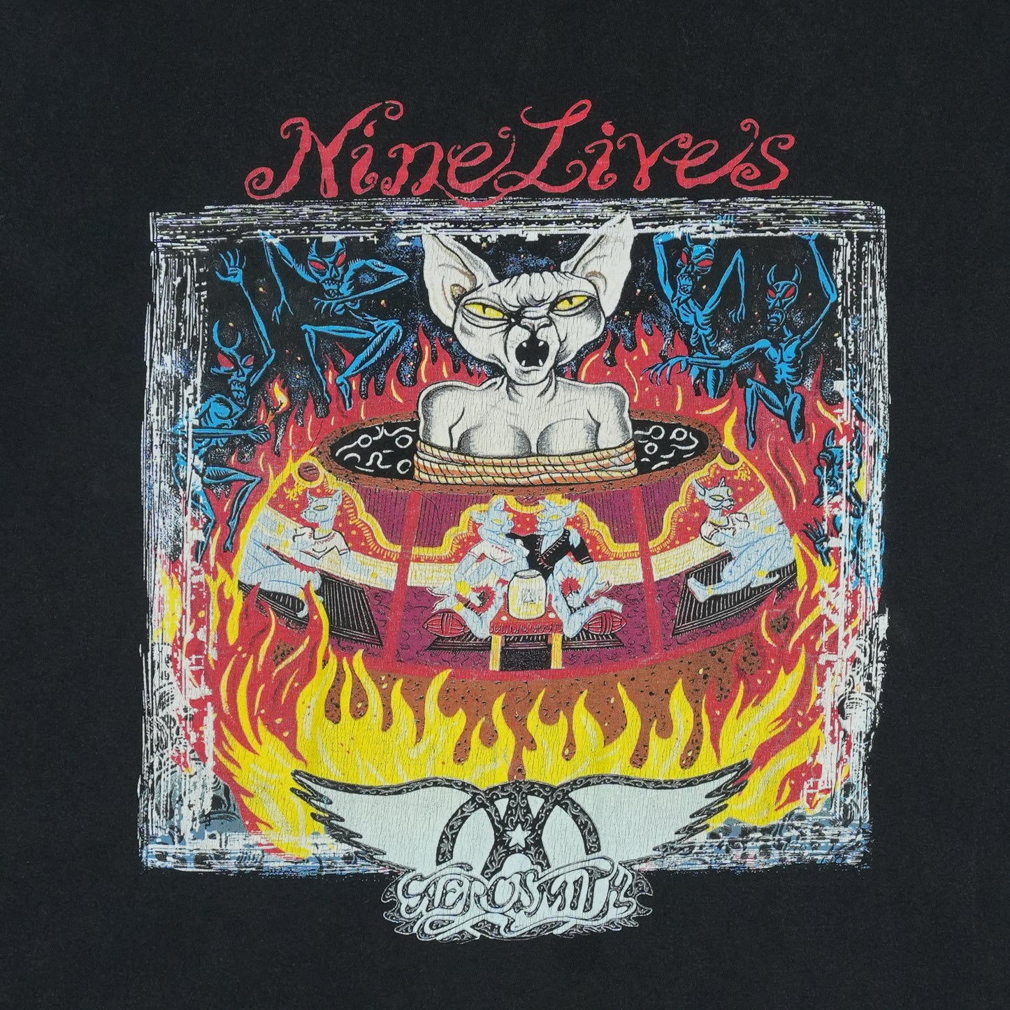 1997 Aerosmith Nine Lives Tour Shirt
