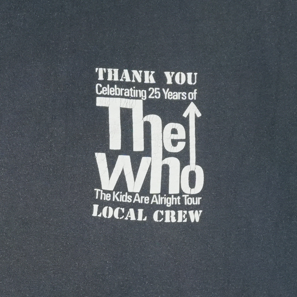 1989 The Who Kids Are Alright Local Crew Tour Shirt