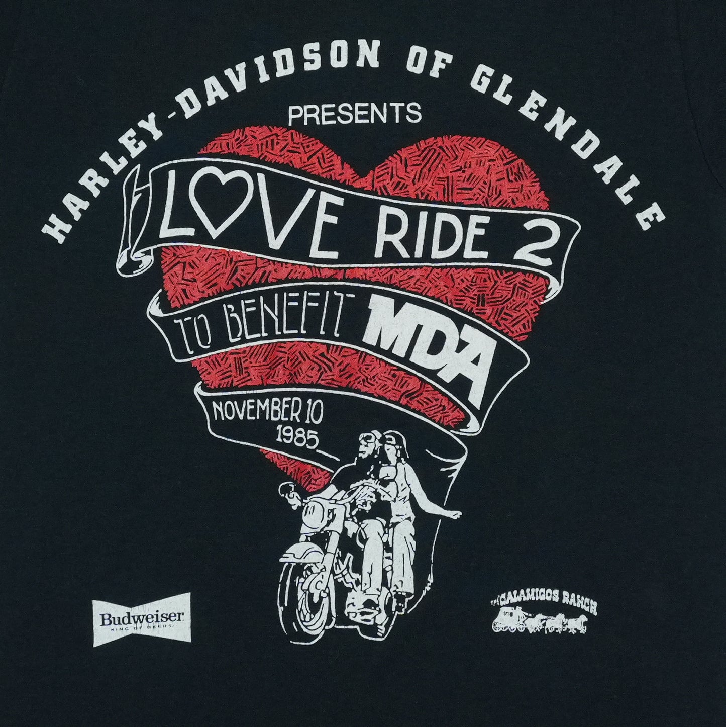 1985 Harley Davidson Love Ride Shirt