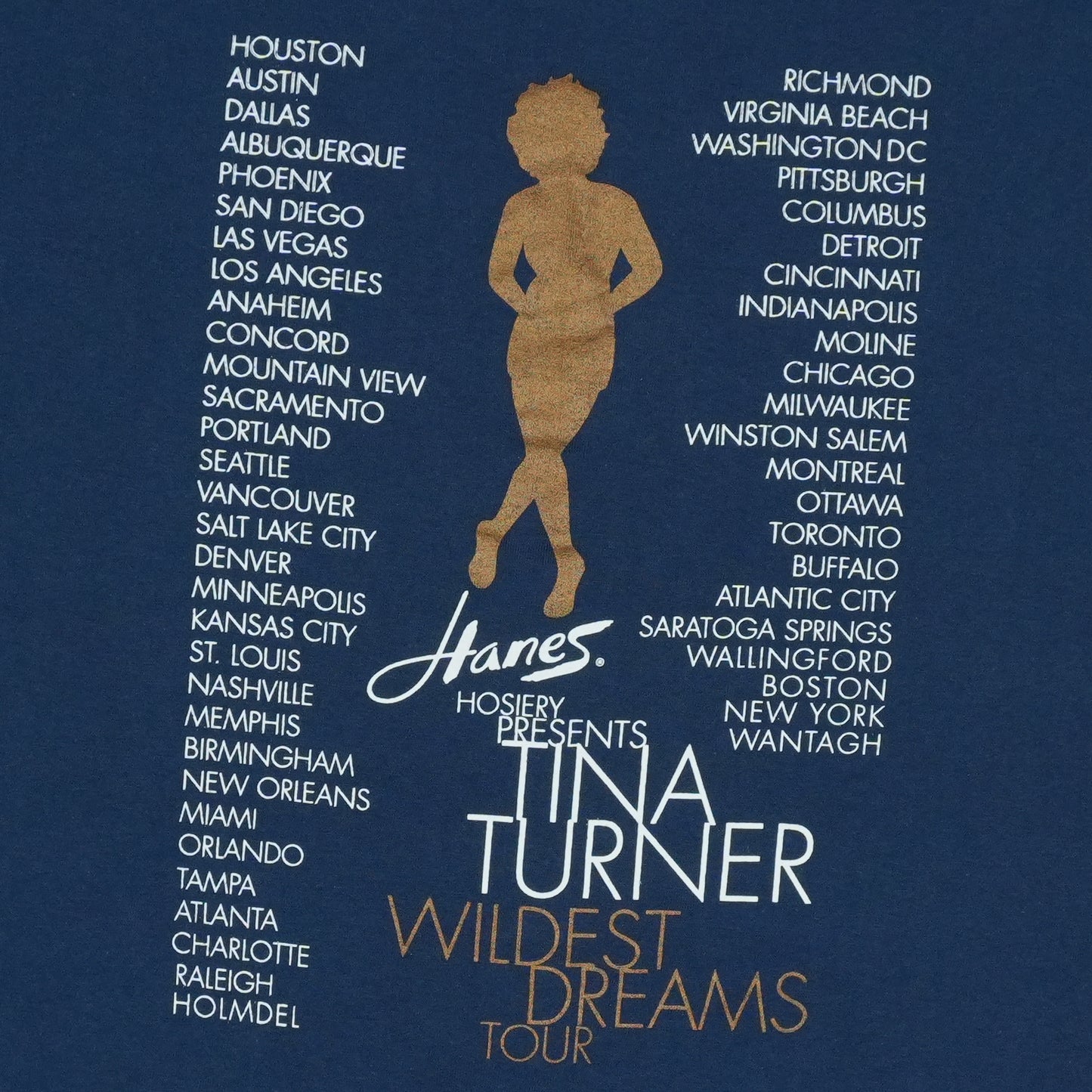 1996 Tina Turner Wildest Dreams Tour Shirt