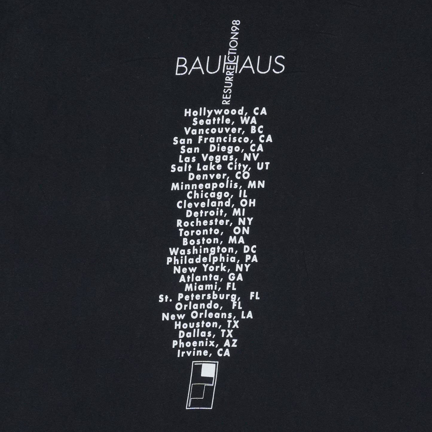 1998 Bauhaus Resurrection Tour Shirt
