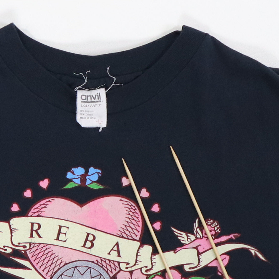 1990 Reba McEntire Fancy On Tour Shirt Detail