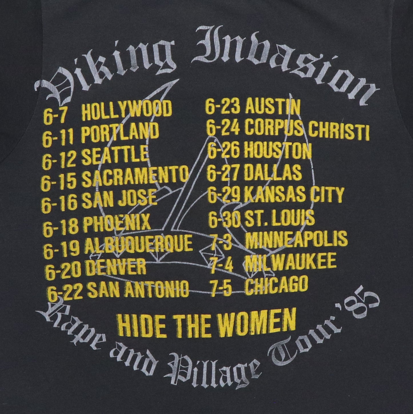 1985 Yngwie Malmsteen Rising Force Tour Shirt