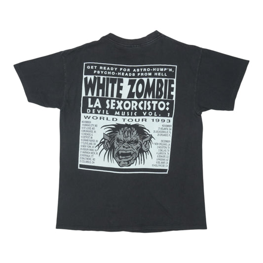 1993 White Zombie La Sexorcisto Tour Shirt Back