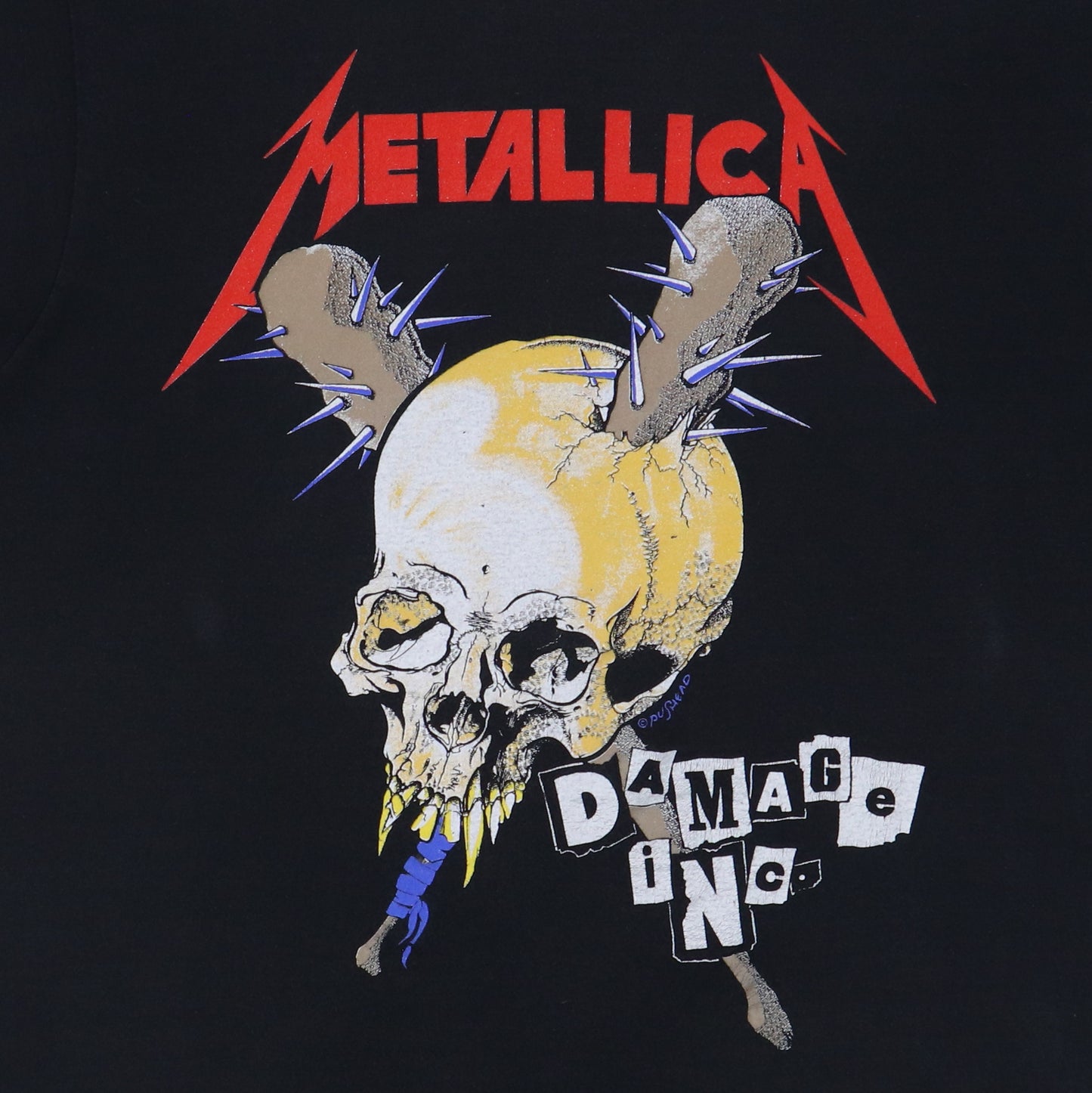 1987 Metallica Damage Inc Tour Shirt