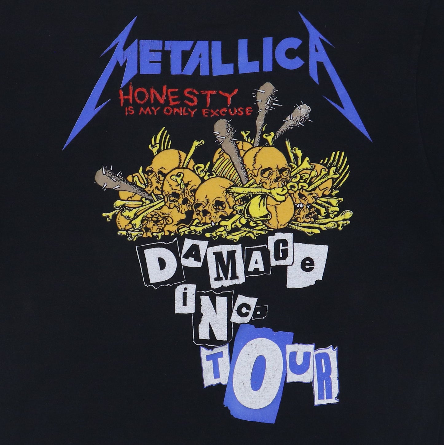 1987 Metallica Damage Inc Tour Shirt