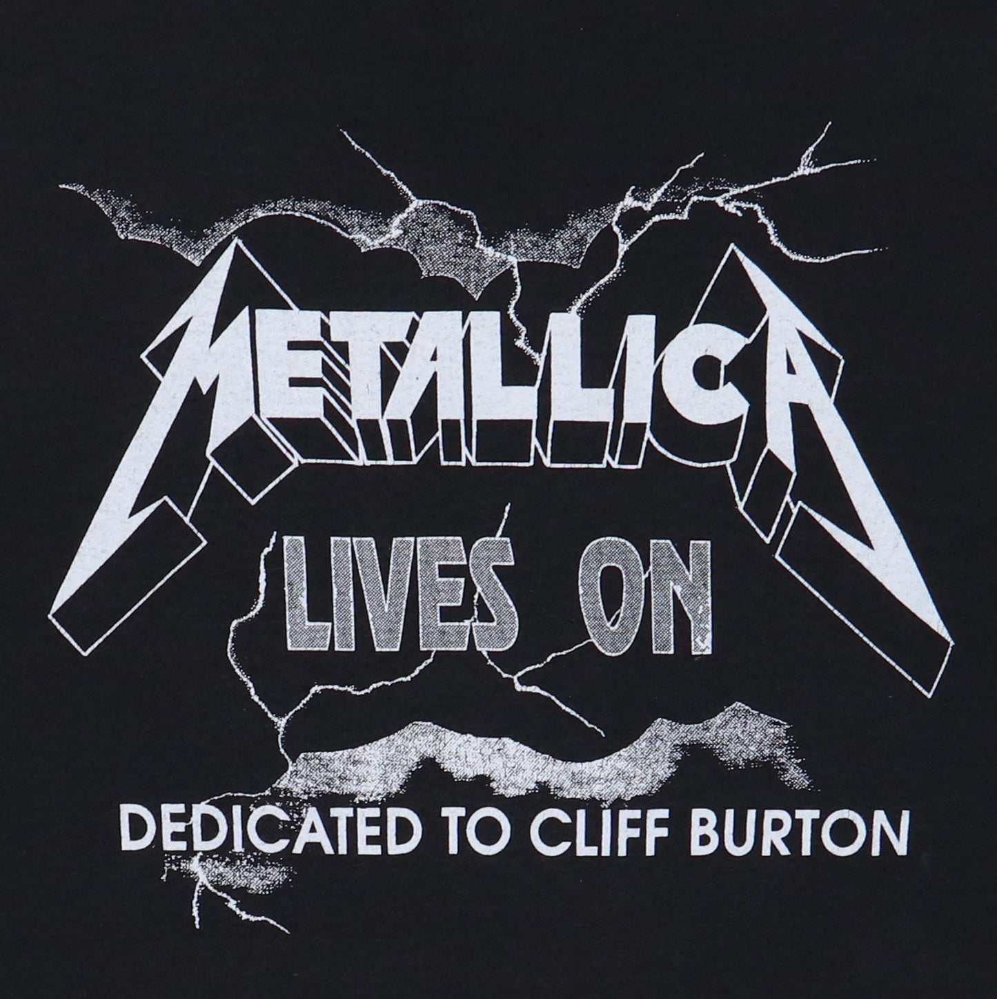 1980s Metallica Cliff Burton Tribute Shirt