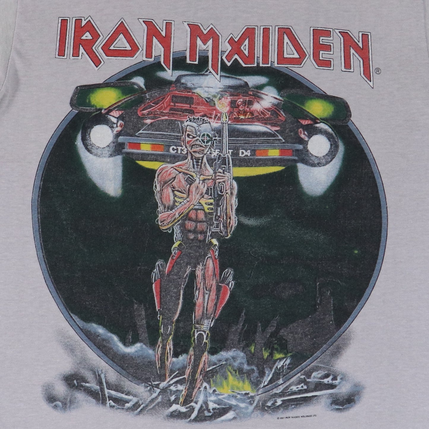 1987 Iron Maiden Somewhere On Tour Shirt