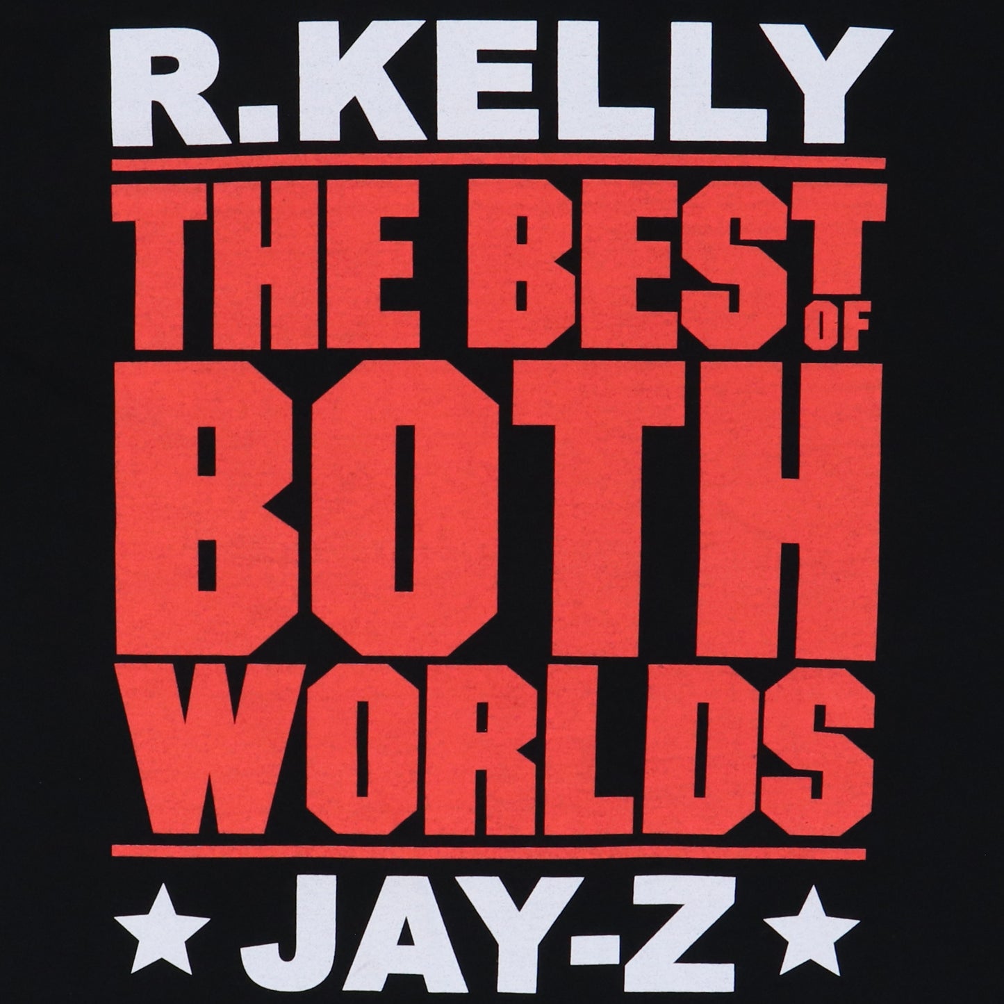 2002 Jay-Z R Kelly Best Of Both Worlds Tour Shirt