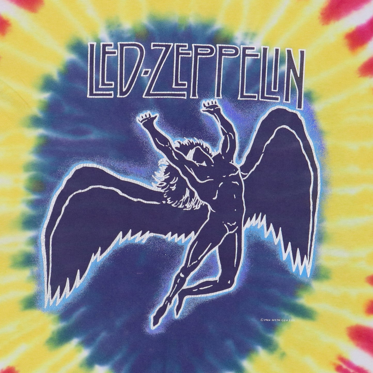 1990s Led Zeppelin Swan Song Tie Dye Shirt