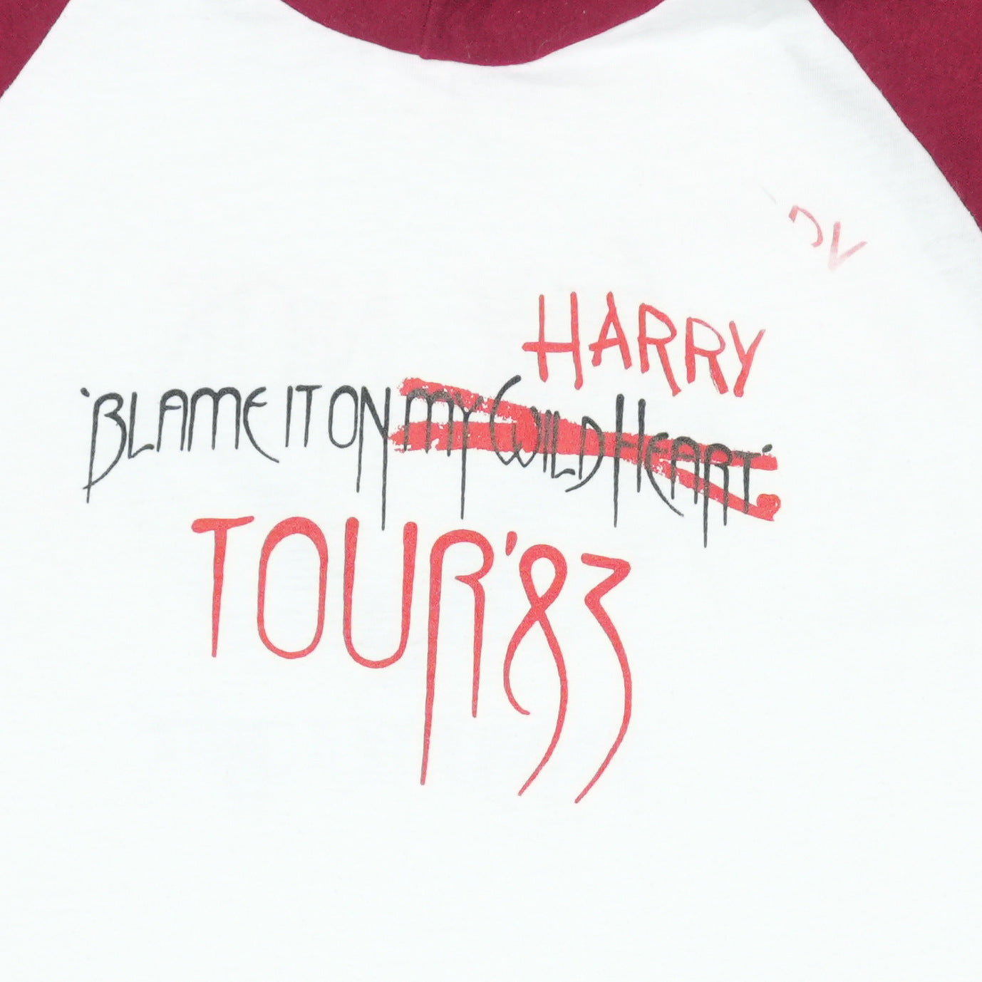 1983 Stevie Nicks Blame It On Harry Crew Tour Jersey Shirt