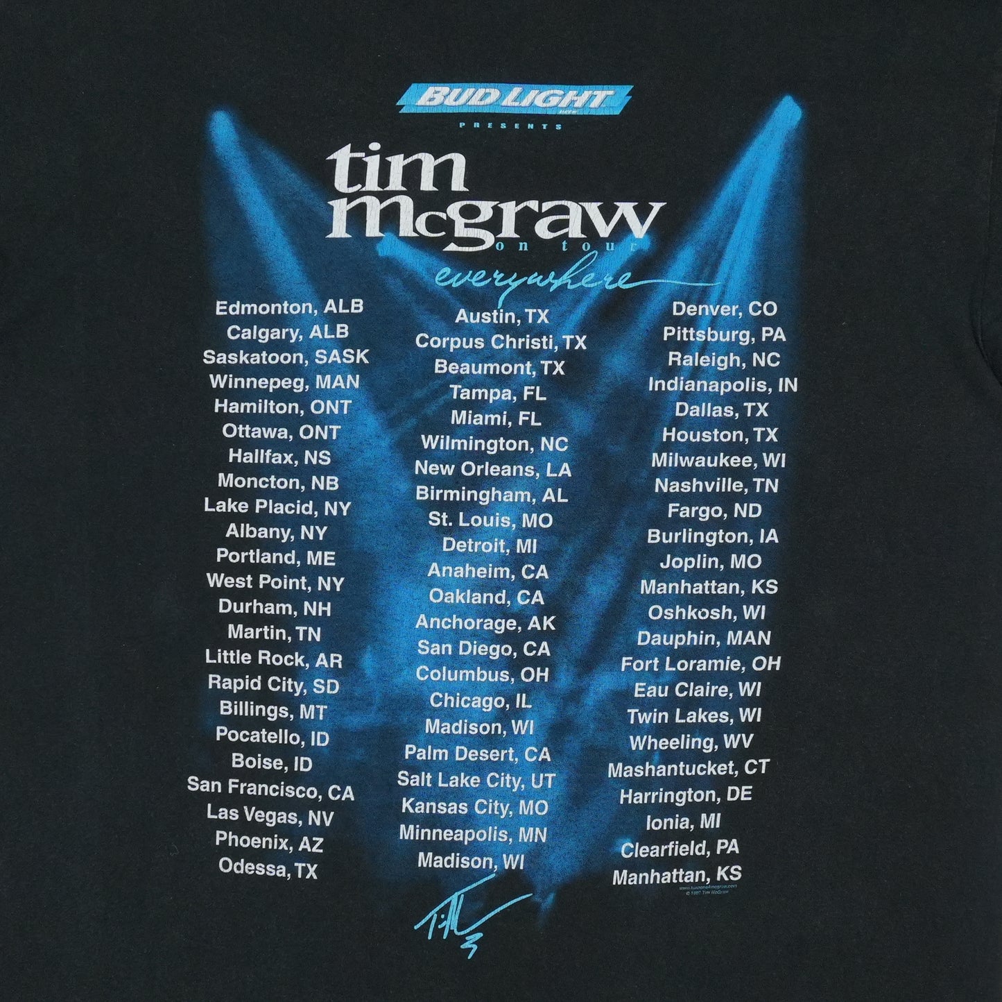 1997 Tim McGraw Everywhere Tour Shirt