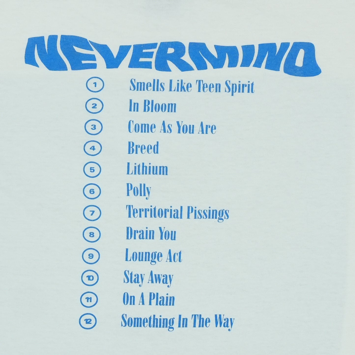 1990s Nirvana Nevermind Shirt