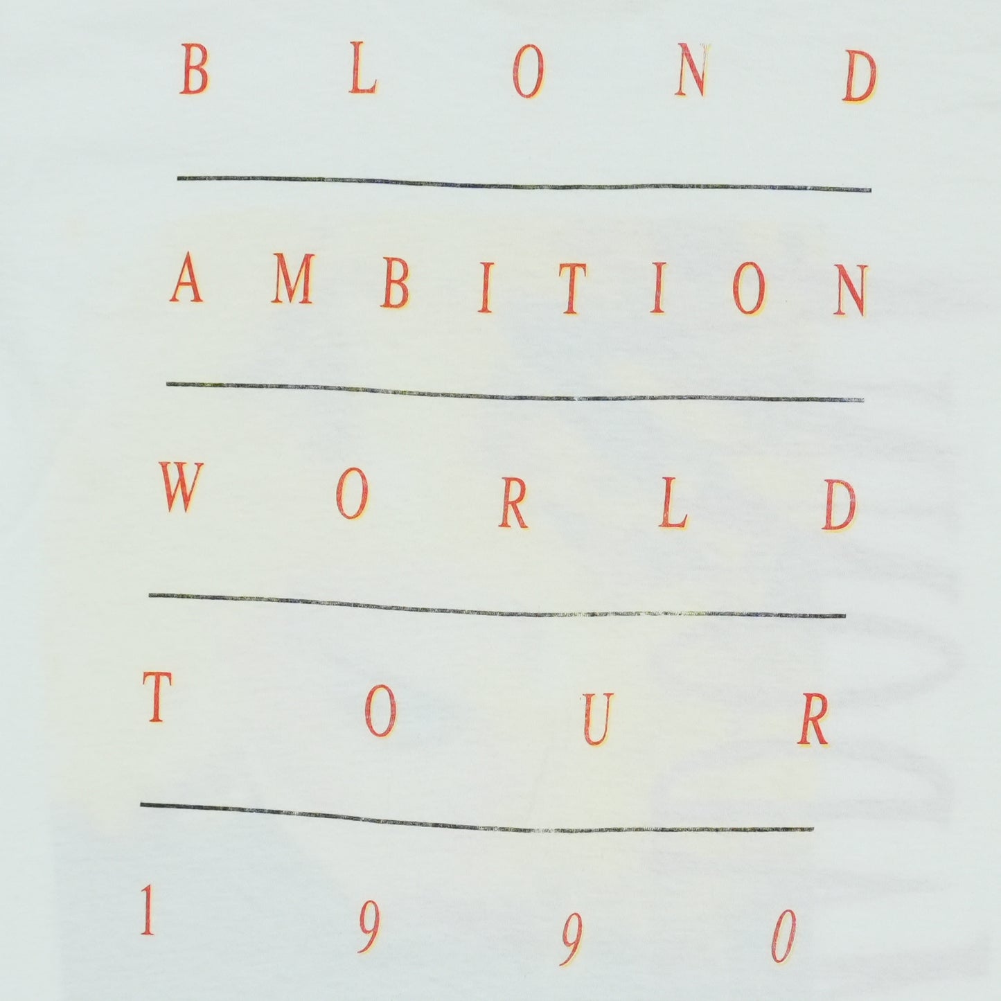 1990 Madonna Blond Ambition World Tour Shirt
