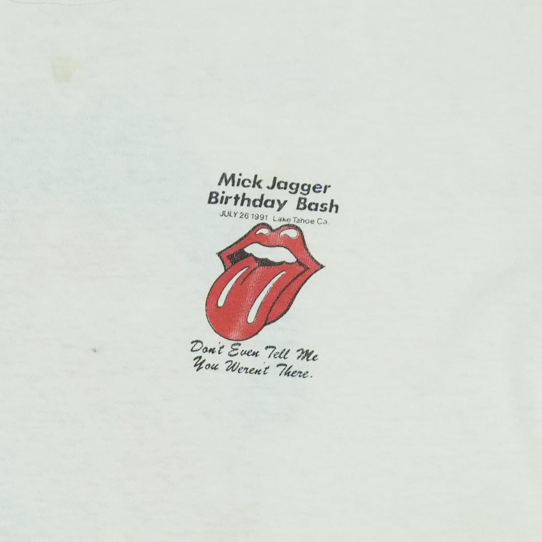 1991 Mick Jagger Birthday Bash Shirt