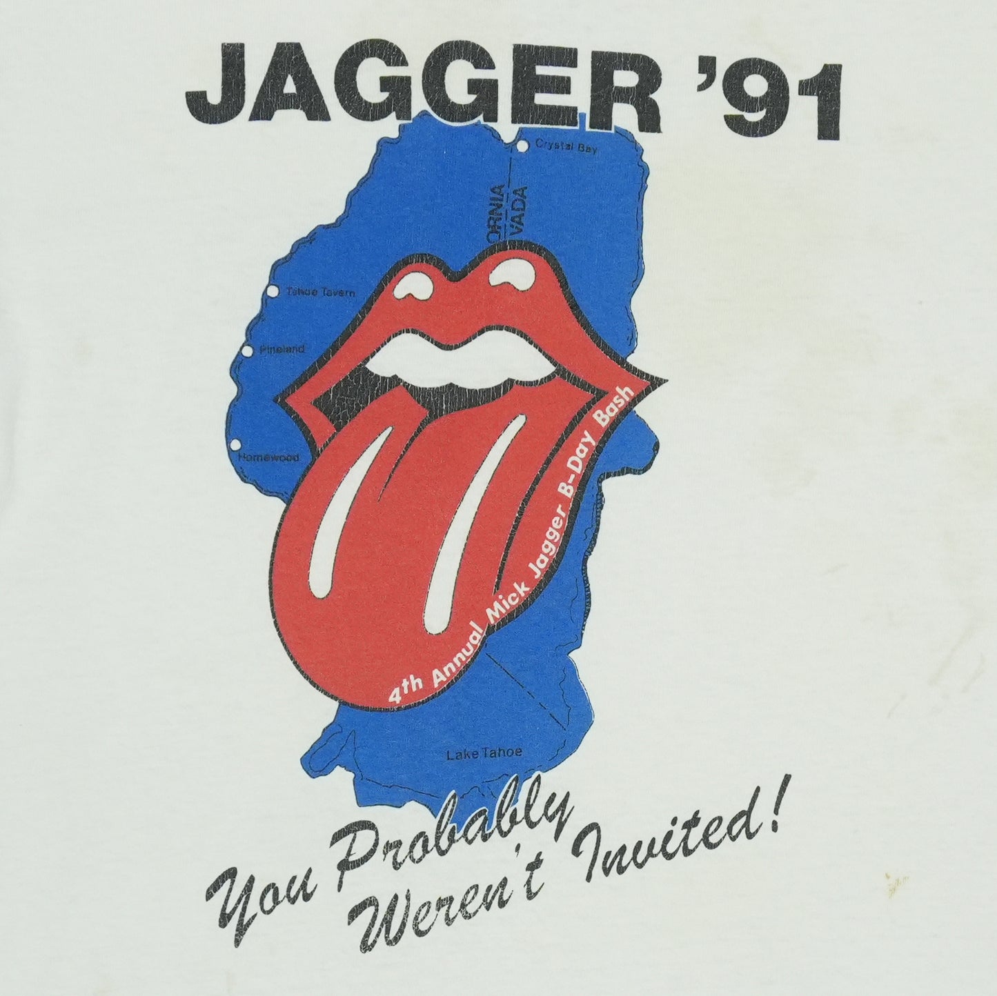 1991 Mick Jagger Birthday Bash Shirt